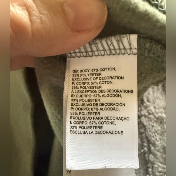 The North Face Olive Green Hoodie XL - Picture 7 of 7